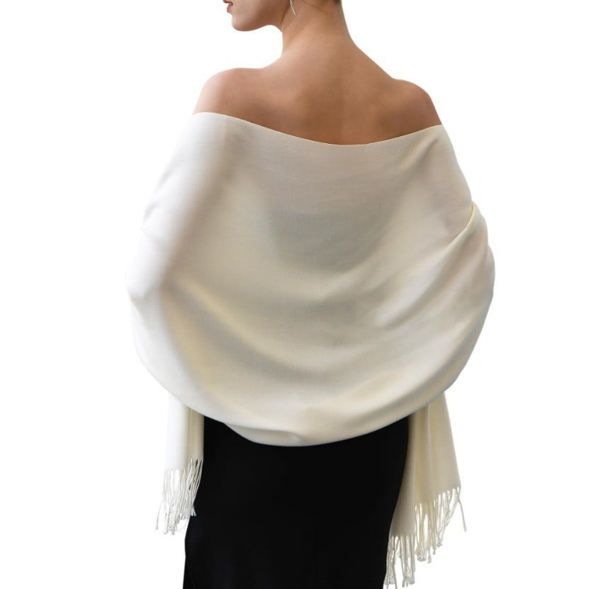 Xusx111 - Challes Y Envolturas Para Vestido De Noche Bufanda De Las Mujeres Boda Novia Dama De Honor Regalos Bufandas De Invierno (beige)