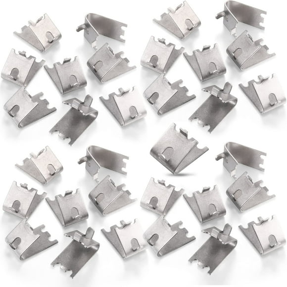 Clips Hotop para estantes de nevera, 32 piezas, acero inoxidable 920158