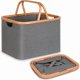 thumbnail image 1 of Cesto Plegable Para Ropa Canasto Con Asa Organizador Hogar Gris Oscuro Lisa, 1 of 7