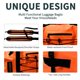 thumbnail image 4 of Bolso de viaje impermeable Lanedo 80L resistente color naranja, 4 of 7