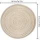 thumbnail image 4 of Manteles individuales, juego de 6, redondos, resistentes al calor, tejidos, para mesa de comedor (36 cm), 4 of 7