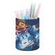 thumbnail image 1 of Robocar de Poli-theme Cylinder Pen Holder Pencil Organizer with Flannel Lining PVC Leather Material Cardboard Base for study work 10*8CM, 1 of 6