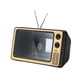 thumbnail image 4 of Amplificador De TV De 11" De Dise?o Retro, Regalo Para Papá, Miniamplificador Para Juegos, Cualquier Teléfono Inteligente, Dorado, 4 of 5