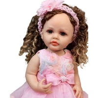 Genérico - Muñeca Bebé Realista De 55 Cm 100% Silicon Con Vestido Y Accesorios