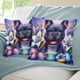 thumbnail image 3 of Bulldog Francés Fundas de almohada de terciopelo con tema, regalos de funda de almohada, decoración para el hogar, cojín de lanzar, regalo de cumpleaños para fans y parejas.30*30cm., 3 of 6