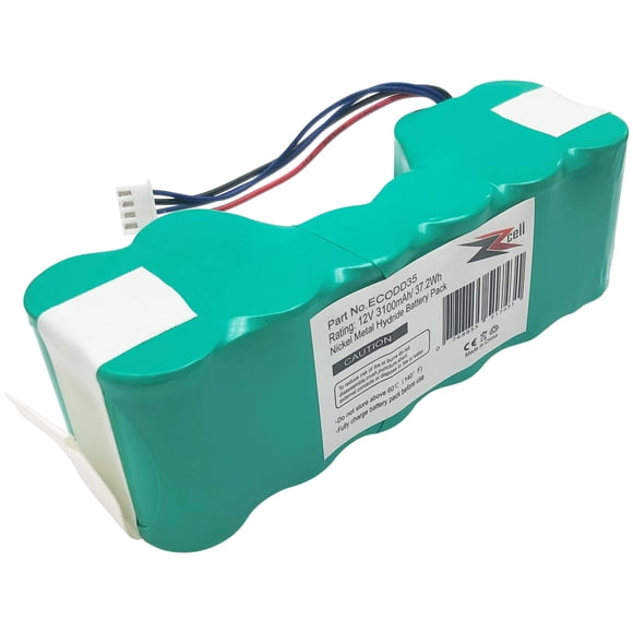 Batería ZZcell 12V 3100mAh para aspiradora robótica Ecovacs