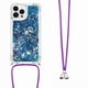 thumbnail image 1 of Funda FOXDOCK para iPhone 15 Pro con Cuerda Ajustable, Brillo Líquido, Protección Antigolpes y Lente – Ideal para Regalo, 1 of 6