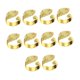thumbnail image 2 of 10 Anillos De Servilleta Con Forma De Hoja, Dorados, Para Mesas, Fiestas, Celebraciones Y Reuniones Familiares., 2 of 5