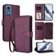 thumbnail image 1 of Funda Cartera Mariposa para [Motorola Moto G Play 2024 5G] con Soporte y Cremallera Violeta, 1 of 6