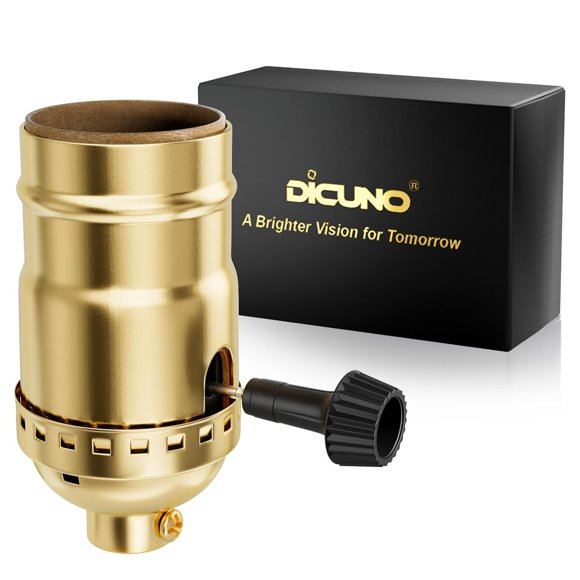 DiCUNO UL Listed 3-Way Lamp Socket Replacement, Repair Kit