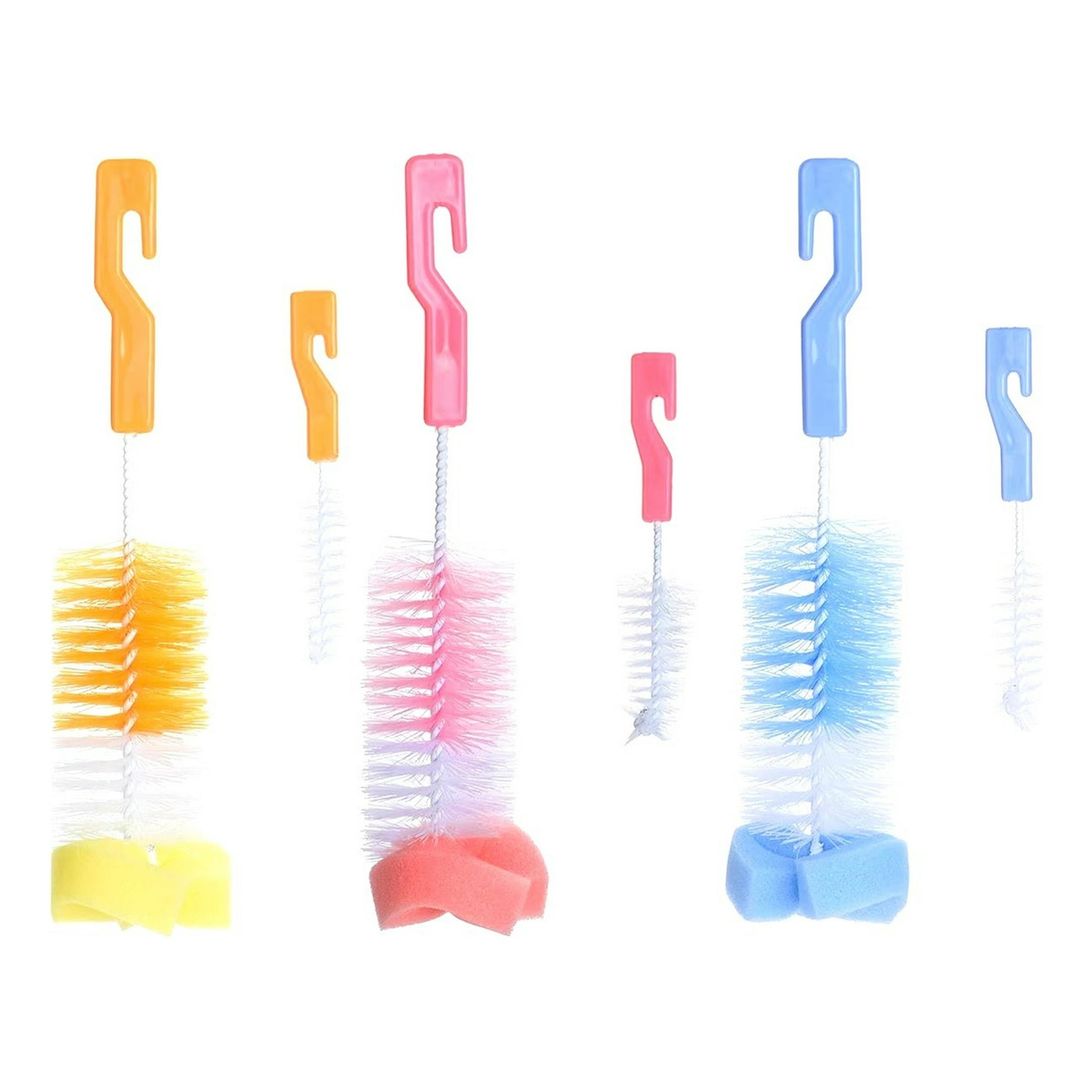 Genérico - Set 10 Cepillos Limpia Mamadera Biberon Botellas Bebes Lau