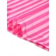 thumbnail image 5 of INSPIRE CHIC Conjunto de Pijama de Satén para Mujer Regreso a Clases Manga Corta Camisa Abotonada y Pantalones Capri con Cintura Elástica Ropa de Dormir Sedosa XXL Rosa Rosa a Rayas, 5 of 6
