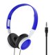 thumbnail image 5 of Auriculares Montados En La Cabeza Interfaz Estéreo De 3,5 Mm Para Ni?as Ni?o Azul Profundo Sin Micrófono, 5 of 5