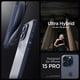 thumbnail image 2 of Funda Spigen Ultra Hybrid para iPhone 15 Pro Azul Marino, 2 of 8