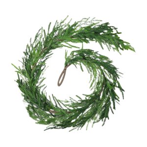 Magideal - Guirnalda De Pino Artificial De , Guirnalda De Vegetación Navideña, Decoración Colgante Navideña, Enredadera Artificial Para Porche, Año Nuevo, 150 Centímetros