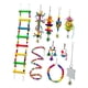 thumbnail image 1 of 10 Uds. Columpio De Loro Juguetes Cuentas De Madera Natural Para Pinzones Periquito Conures, 1 of 5