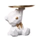 thumbnail image 5 of Estatua De Oso Contenedor De Artículos Diversos Figura En Miniatura Novedad Creativa Con Bandeja Blanca, 5 of 5