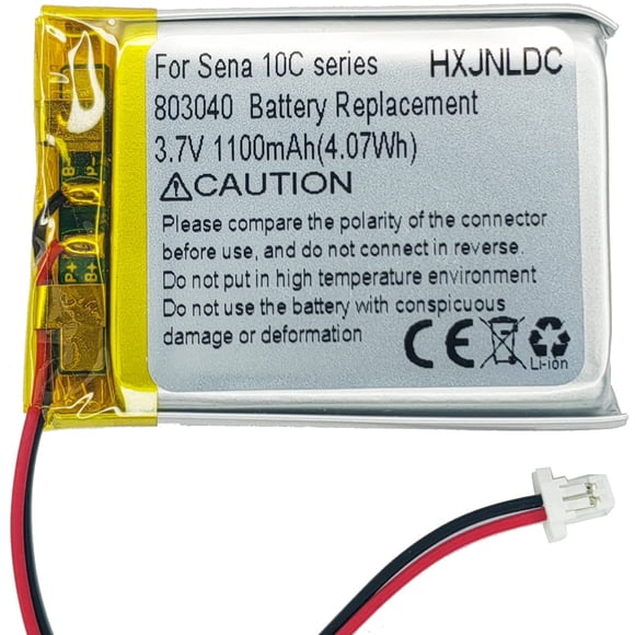 Batería HXJNLDC 803040 3,7 V 1100 mAh de ion de litio para Sena 10C