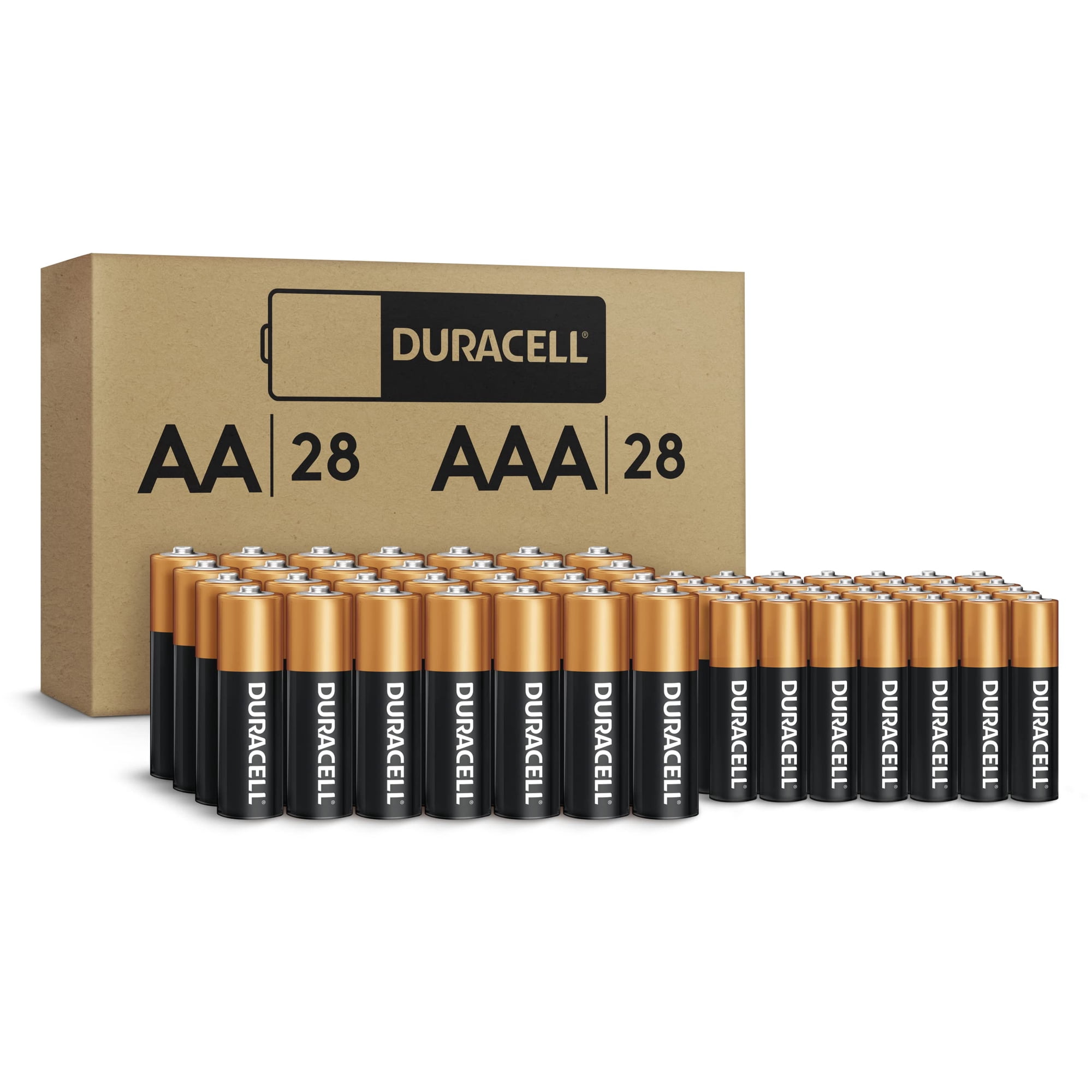 Batería Duracell Coppertop Aa + Aaa, Paquete De 56 Unidades