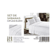 thumbnail image 1 of Set De Sabanas 2.0 Plazas Color Blanco 150 Hilos 2 Funda De Almohada, 1 of 2