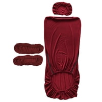 Bothyi - Fundas De Asiento De Silla De Oficina Para Silla De Juegos De Oficina Sillas Giratorias De Escritorio Para Computadora Rojo Oscuro