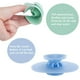 thumbnail image 2 of 1pc Push-type Silicone Floor Drain, Silicone Universal Sink Stopper, Prevent Clogging, Bathroom Drain Hair Catcher, Press Water Trap Cover For Tub, Kitchen, Laundry, Gray, 2 of 4