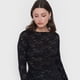 thumbnail image 3 of Polera Mujer Negro Encaje Corona, 3 of 5