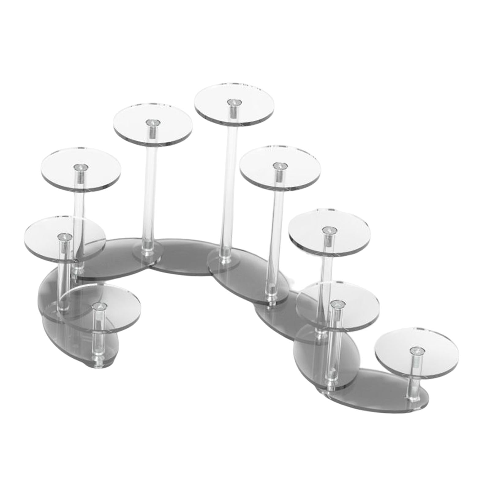 Bothyi - Soporte De Exhibición De Cupcake Acrílico Redondo Decorativo Para Decoración De Fiesta De Cumpleaños Transparente