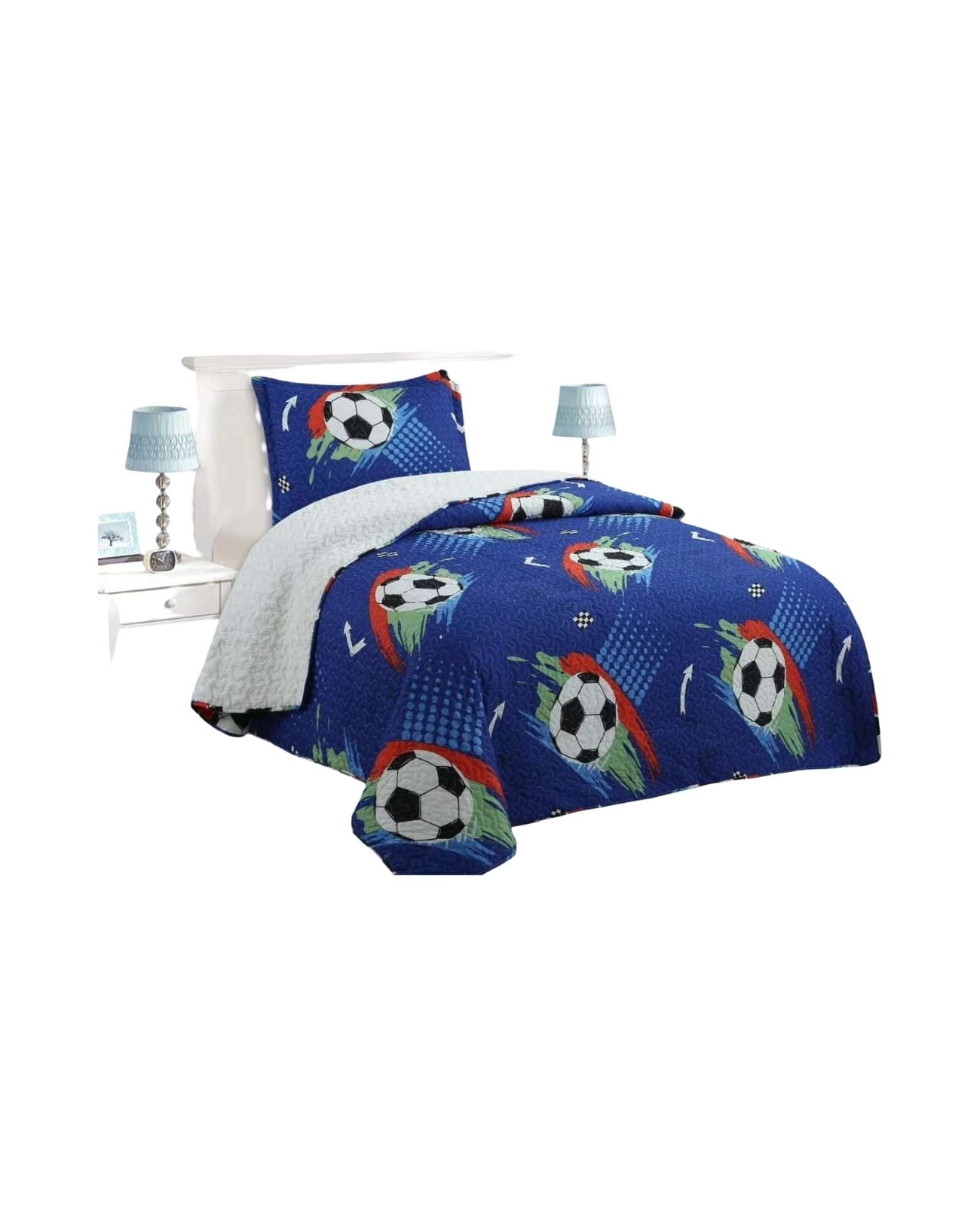 Genérico - Cubrecama Quilt Con Chiporro 1.5P H19