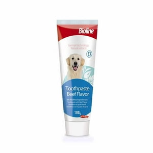 Bioline Pasta Dental Perro Sabor Carne, 100Gr