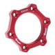 thumbnail image 2 of Bujes Roscados De Aluminio Para Bicicleta MTB Base Del Adaptador Del Rotor Del Freno De Disco Rojo 44 Mm, 2 of 5