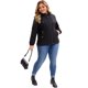 thumbnail image 3 of Abrigos de Trinchera con Capucha para Mujer de Talla Grande Agnes Orinda a Prueba de Viento con Cremallera y Botones Chaqueta de Invierno con Bolsillos L Negro, 3 of 5