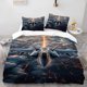thumbnail image 1 of Fighter Jet Flying High Altitude Themed Bedding Set Soft and Comfortable Ideal for All Seasons, 1 of 5
