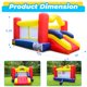 thumbnail image 5 of Bounce House Dvreugde Bouncy Castle con ventilador y tobogán de 12 x 9 x 7 pies, 5 of 6
