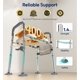 thumbnail image 2 of Asiento de inodoro elevado Bluelog con asas ajustables, 400 libras, 2 of 7