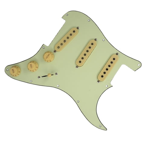 Bothyi - Placa De Raspado Precableada Con Golpeador Cargado De Guitarra Sss De 3 Capas Para Guitarra St