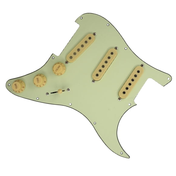 Placa De Raspado Precableada Con Golpeador Cargado De Guitarra SSS De 3 Capas Para Guitarra ST
