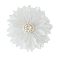 Magideal - Elegante Adorno Colgante De Pared Con Plumas, Hecho A Mano, Obra De Arte Caparazón