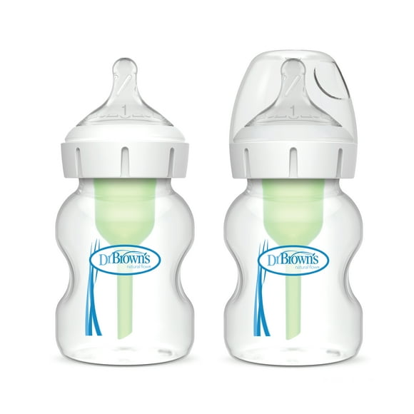 Pack 2 Mamaderas Anticólico Boca Ancha 150ml