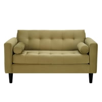 Bodevir - Sofa Retro 2C Felpa 00 Verde Musgo