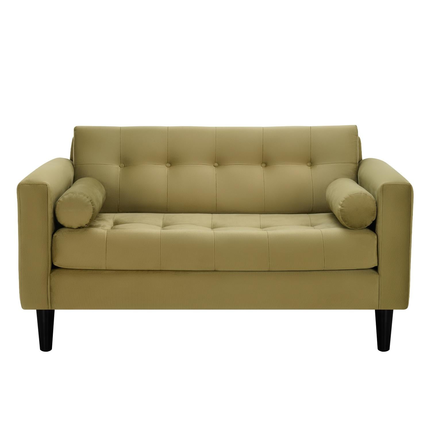 Bodevir - Sofa Retro 2c Felpa 00 Verde Musgo
