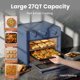 thumbnail image 3 of Horno freidora de aire SMIRLY 27 qt 1800 W 6 en 1 azul, 3 of 9