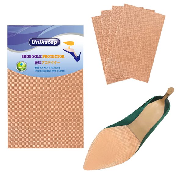 Protectores de suela para zapatos UNIKSTEP, almohadillas de goma antideslizantes color caqui