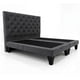 thumbnail image 2 of CAMA KING CAPITONE BASE DIVIDIDA GRIS OSCURO EN FELPA, 2 of 4