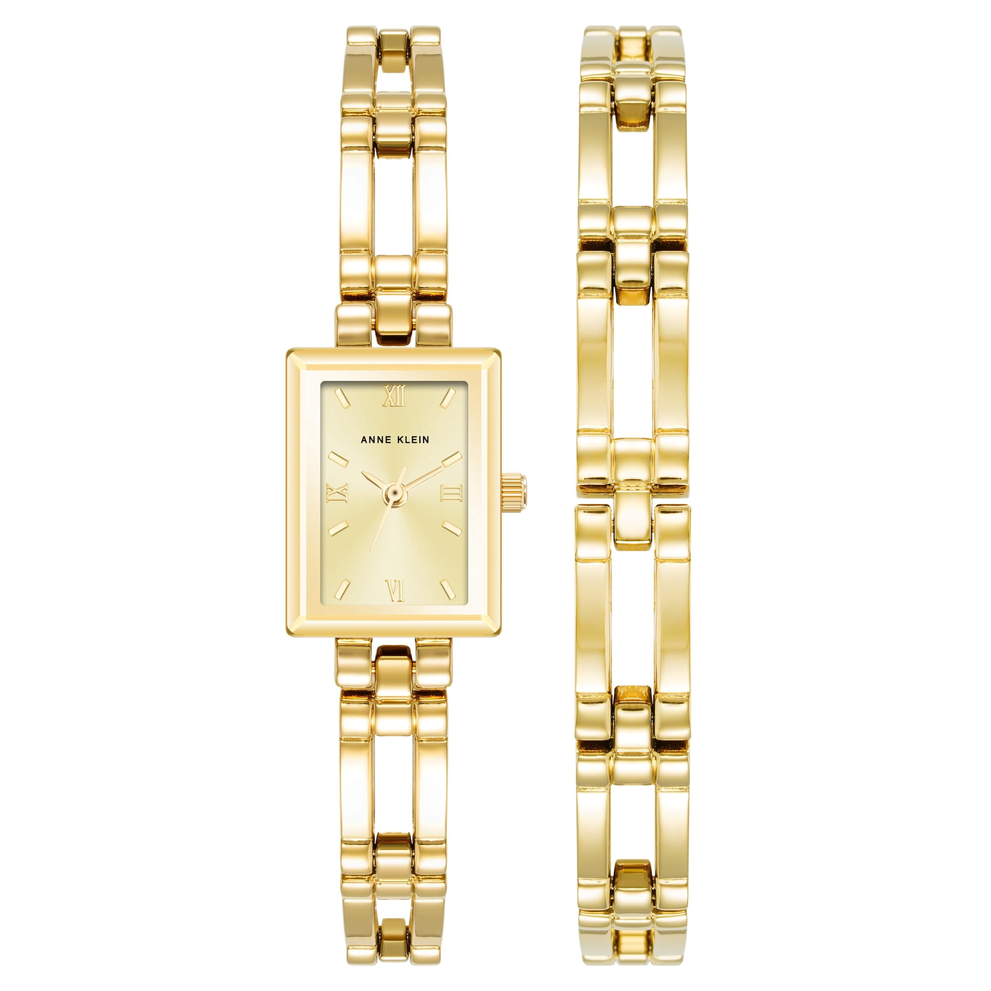 Set De Relojes Anne Klein Para Mujer Con Pulsera Y Esfera Color Champán
