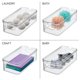 thumbnail image 4 of Caja de almacenamiento iDesign 32x16x10 cm transparente, juego de 6, apilable, 4 of 8