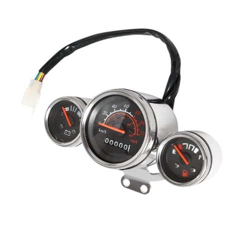 Magideal - Kit De Instrumentos Para Motocicletas Cuentakilómetros Tacómetro Digital Accesorios Para Motocicletas