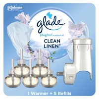 Kit De Inicio Para Ambientadores Glade Plugins Clean Linen Scent