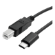 thumbnail image 2 of Cable impresora USB-C a usb-b - 1,8 m. birlink / Negro, 2 of 3
