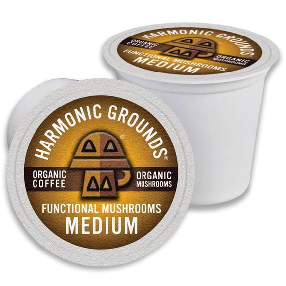 Champiñones orgánicos Coffee Pods Harmonic Grounds, 34 unidades